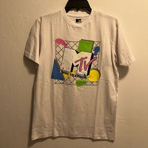 Retro MTV Short Sleeved Graphic Tee Size Small